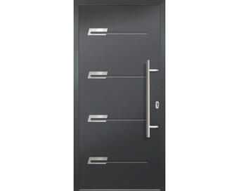 Hornbach Haustür safety therm modell 5 titan 98x200 cm din rechts rc2 inkl. griff/drücker Angebot