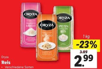 Lidl Oryza Reis 1 kg Angebot