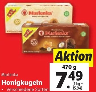 Lidl Marlenka Honigkugeln 470 g Angebot