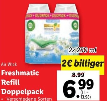 Lidl Air Wick Freshmatic Refill Doppelpack 2x 250 ml Angebot