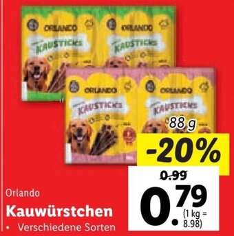 Lidl Orlando Kauwürstchen Angebot