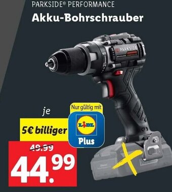 Lidl PARKSIDEⓇ PERFORMANCE Akku-Bohrschrauber Angebot