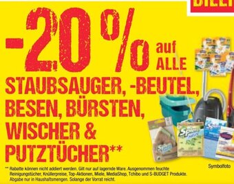 auf ALLE STAUBSAUGER, -BEUTEL, BESEN, BÜRSTEN. WISCHER & PUTZTÜCHER