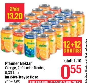 Maximarkt Pfanner Nektar 0,33 Liter Angebot