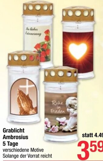 Maximarkt Grablicht Ambrosius 5 Tage Angebot