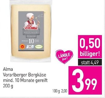 Sutterlüty Alma Vorarlberger Bergkäse mind. 10 Monate gereift 200 g Angebot