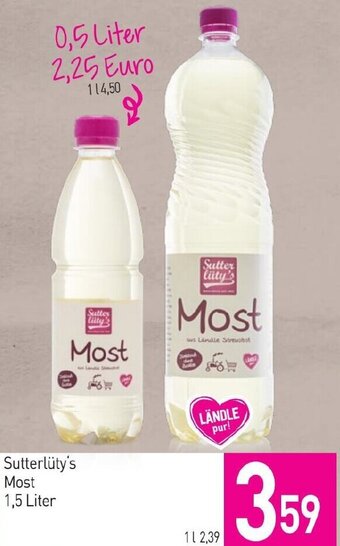 Sutterlüty Sutterlüty's Most 1,5 Liter Angebot