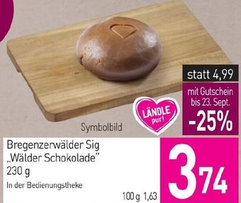 Sutterlüty Bregenzerwälder Sig ..Wälder Schokolade" 230 g Angebot