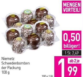 Sutterlüty Niemetz Schwedenbomben 6er Packung 108 g Angebot