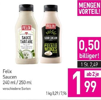 Sutterlüty Felix Saucen 240 ml/250 ml Angebot