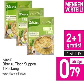 Sutterlüty Knorr Bitte zu Tisch Suppen 1 Packung Angebot