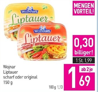 Sutterlüty Wojnar Liptauer scharf oder original 150 g Angebot