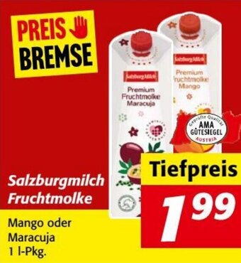 Nah&Frisch Salzburgmilch Fruchtmolke Angebot