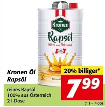 Nah&Frisch Kronen Öl Rapsöl Angebot