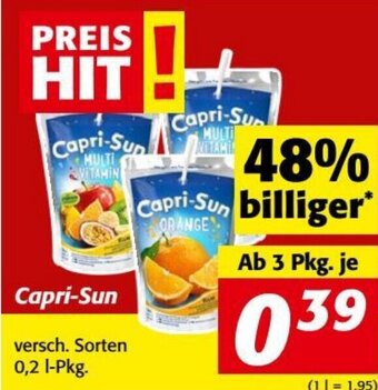 Nah&Frisch Capri-Sun versch. Sorten 0,2 1-Pkg. Angebot