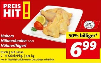 Nah&Frisch Hubers Hühnerkeulen oder Hühnerflügerl Angebot