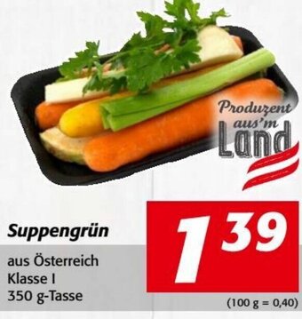 Nah&Frisch Suppengrün aus Österreich Klasse I 350 g-Tasse Angebot