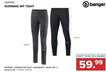 Hervis LAUFHOSE RUNNING WP TIGHT Angebot