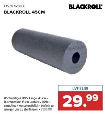 Hervis FASZIENROLLE BLACKROLL 45CM Angebot