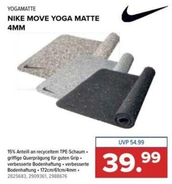 Hervis YOGAMATTE NIKE MOVE YOGA MATTE 4MM Angebot