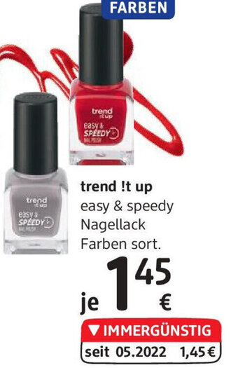 dm trend !t up easy & speedy Nagellack Farben sort. Angebot