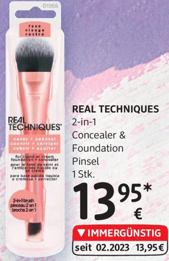 dm REAL TECHNIQUES Concealer & Foundation Pinsel 1 Stk. Angebot