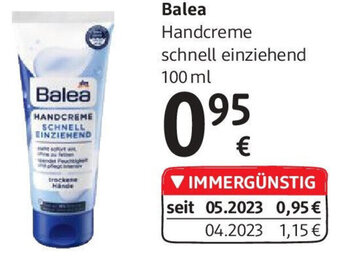 dm Balea Handcreme schnell einziehend 100ml Angebot
