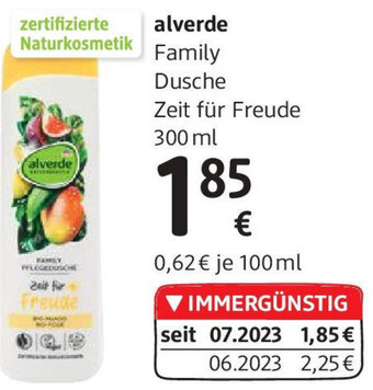 dm alverde Family Dusche Zeit für Freude 300 ml Angebot