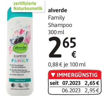 dm alverde Family Shampoo 300 ml Angebot
