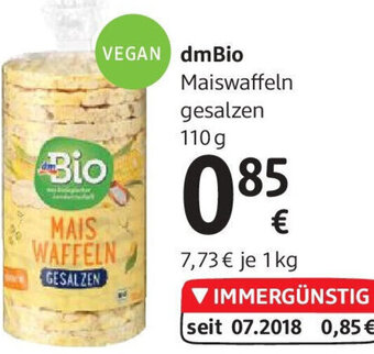 dm dmBio Maiswaffeln gesalzen 110 g Angebot