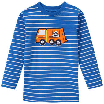 Ernsting's family Kinder langarmshirt mit müllauto-applikation Angebot
