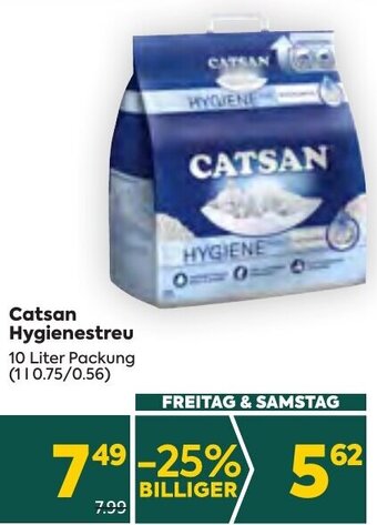 Billa Catsan Hygienestreu 10 Liter Packung Angebot