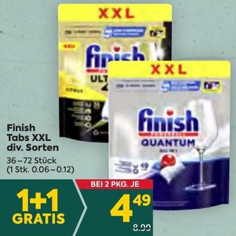 Billa Finish Tabs XXL div. Sorten 36-72 Stück Angebot