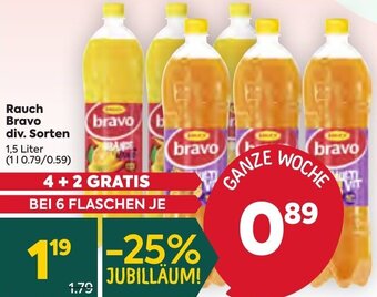 Billa Rauch Bravo div. Sorten 1,5 Liter Angebot