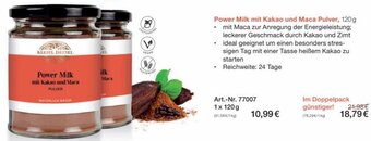 Bärbel Drexel Power Milk mit Kakao und Maca Pulver, 120g Angebot