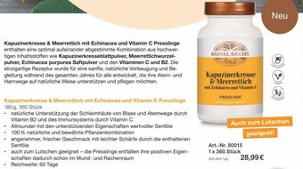 Bärbel Drexel Kapuzinerkresse & Meerrettich mit Echinacea und Vitamin C Presslinge 180g, 360 Stück Angebot