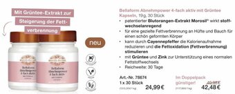 Bärbel Drexel Bellaform Abnehmpower 4-fach aktiv mit Grüntee Kapseln, 19g, 30 Stück Angebot
