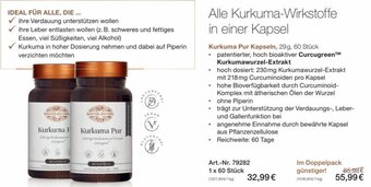 Bärbel Drexel Kurkuma Pur Kapseln, 29g, 60 Stück Angebot