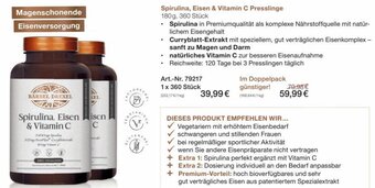 Bärbel Drexel Spirulina, Eisen & Vitamin C Presslinge 180g, 360 Stück Angebot