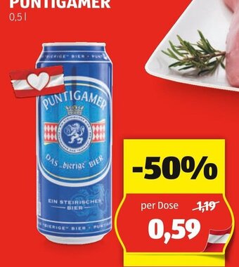 Hofer PUNTIGAMER 0,5 L Angebot