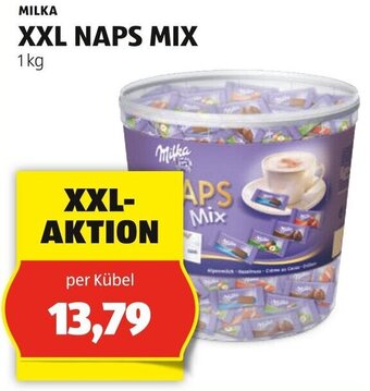 Hofer MILKA XXL NAPS MIX 1 kg Angebot