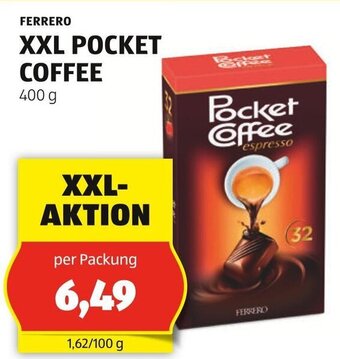 Hofer FERRERO XXL POCKET COFFEE 400g Angebot
