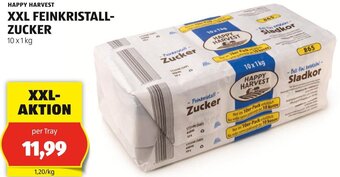 Hofer HAPPY HARVEST XXL FEINKRISTALL- ZUCKER 10 x 1 kg Angebot
