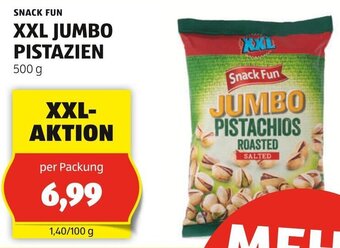 Hofer SNACK FUN XXL JUMBO PISTAZIEN 500g Angebot