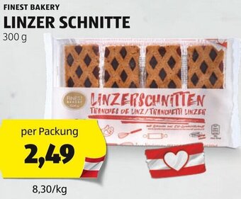 Hofer FINEST BAKERY LINZER SCHNITTE 300 g Angebot