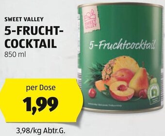 Hofer SWEET VALLEY 5-FRUCHT- COCKTAIL 850 ml Angebot