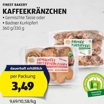 Hofer FINEST BAKERY KAFFEEKRÄNZCHEN Angebot