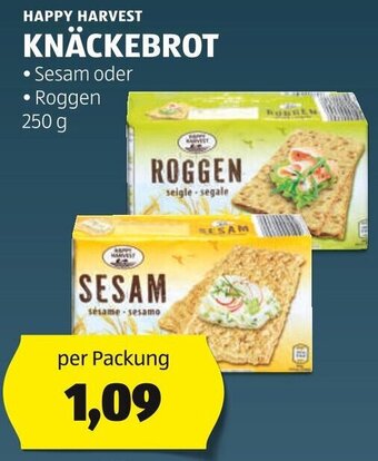 Hofer HAPPY HARVEST KNÄCKEBROT 250g Angebot