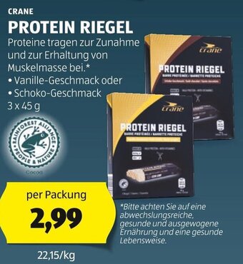 Hofer CRANE PROTEIN RIEGEL Angebot