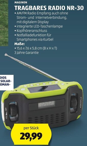 Hofer MAGINON TRAGBARES RADIO NR-30 Angebot